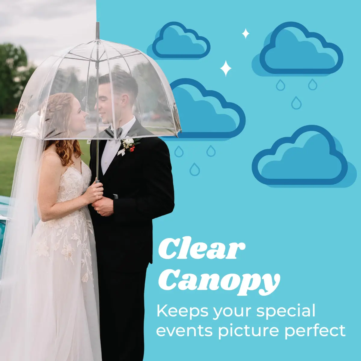 Totes Signature Clear Bubble Umbrella | 129.5 cm (51 in) Canopy | Auto Open Stick Umbrella with J-Handle - view 3