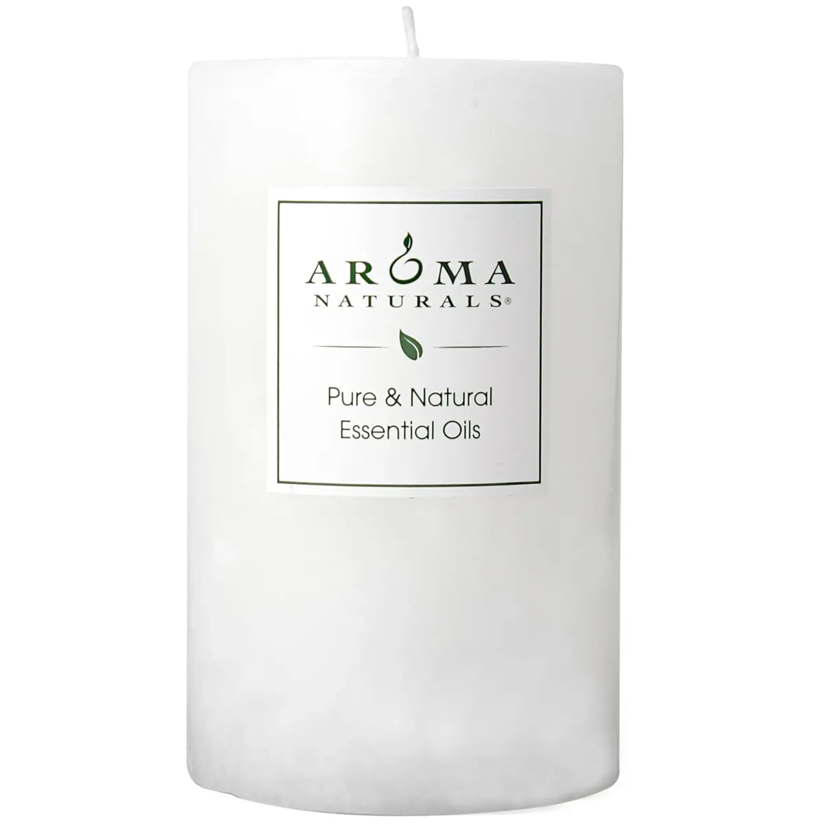 Aroma Naturals Patchouli & Frankincense Pillar Candle 6.4cm x 10.2cm | Natural Essential Oil Aromatherapy - main product image