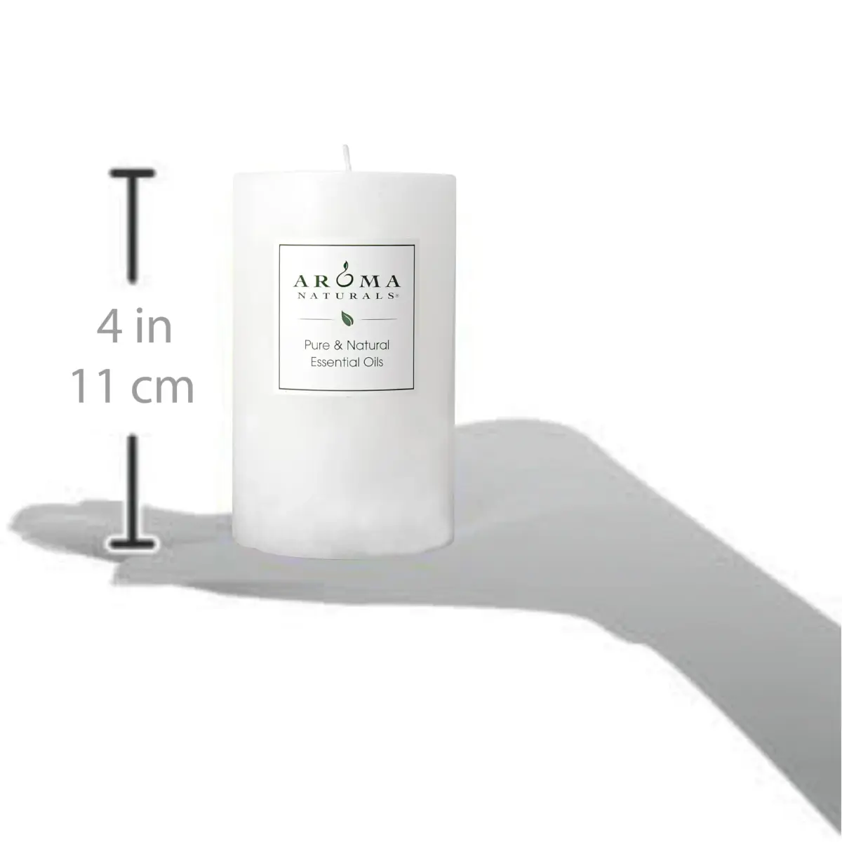 Aroma Naturals Patchouli & Frankincense Pillar Candle 6.4cm x 10.2cm | Natural Essential Oil Aromatherapy - view 3