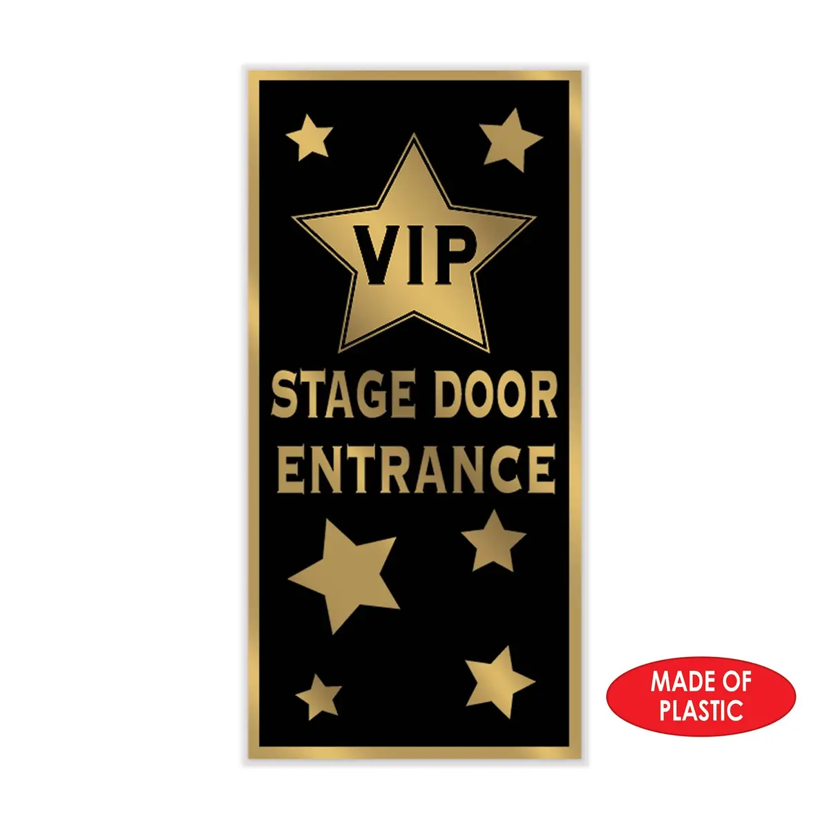 Beistle VIP Stage Door Entrance Door Cover | Celebrity Red Carpet Party Decor, 5' x 30" - view 3
