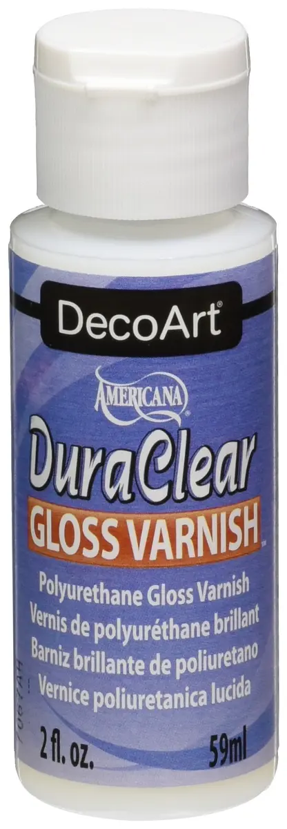 DecoArt Americana DuraClear Gloss Varnish 59ml (2 fl oz) | Seals Acrylic Paint on 3D Prints & Miniatures - main product image