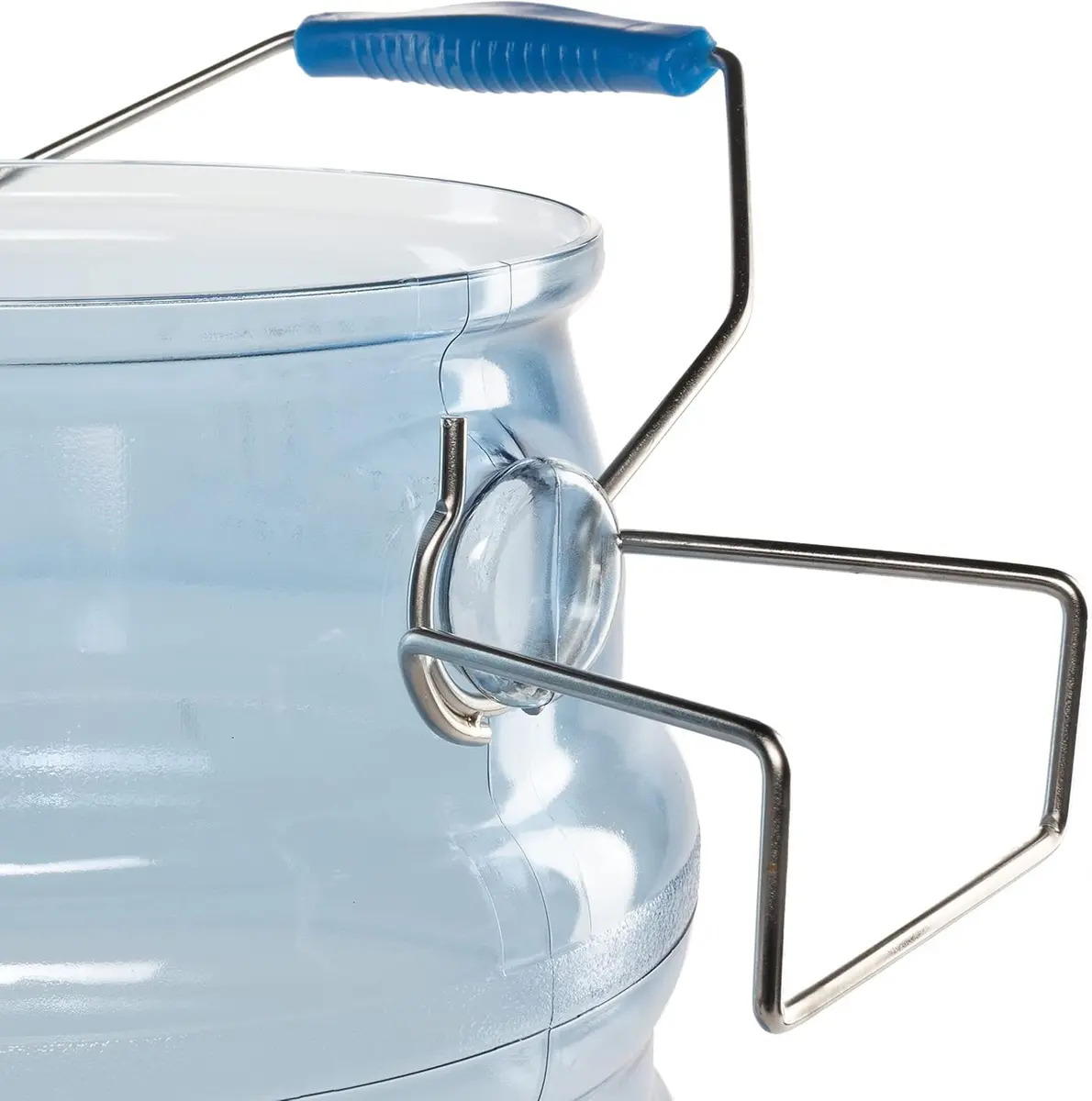 San Jamar Saf-T-Ice Bucket 6 Gallon (18.9 L) Blue | Commercial Ice Tote with HACCP Hook & Drying Hanger - view 9