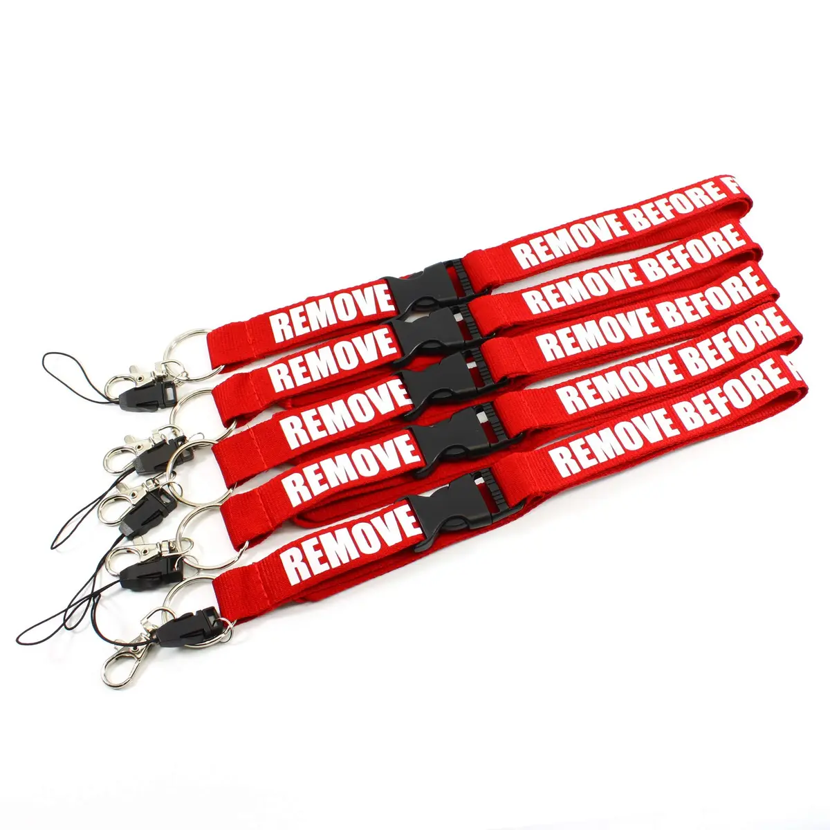 Rotary13B1 Remove Before Flight - Red Lanyard - 5 Pack | Aviation Warning Flags for House & Gym - view 2