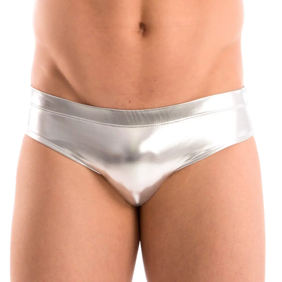 Gary Majdell Sport Liquid Silver Bikini Swimsuit Size Medium | Full Coverage, Quick Drying, Adult Men - view 2