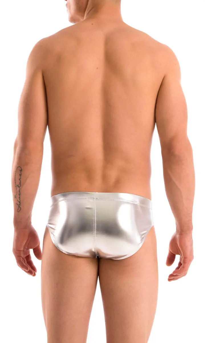 Gary Majdell Sport Liquid Silver Bikini Swimsuit Size Medium | Full Coverage, Quick Drying, Adult Men - view 4