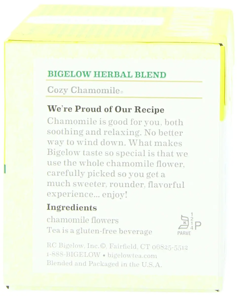 Bigelow Cozy Chamomile Herbal Tea 20-count | All-Natural, Caffeine-Free Relaxation (70-120 chars) - view 4