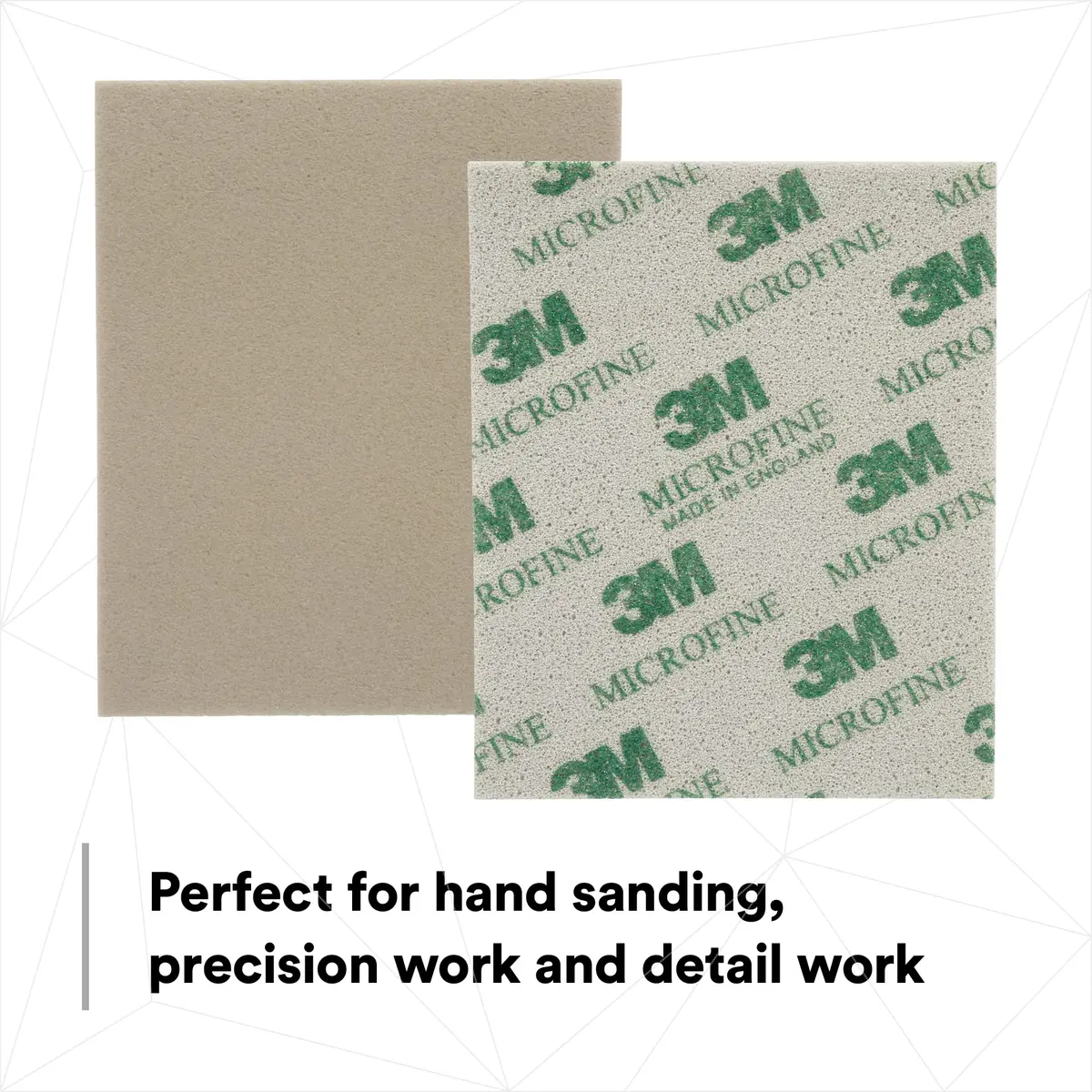 3M Softback Sanding Sponge, 4.5 in x 5.5 in, Microfine Grit | Flexible Hand Sanding Tool for Precision Work - view 6