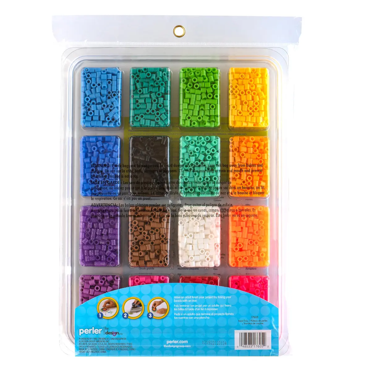 Perler Assorted Fuse Beads Kit with Storage Tray & Pattern Book, Multicolor, 4001pcs | Arts & Crafts for Kids & Adults - view 7