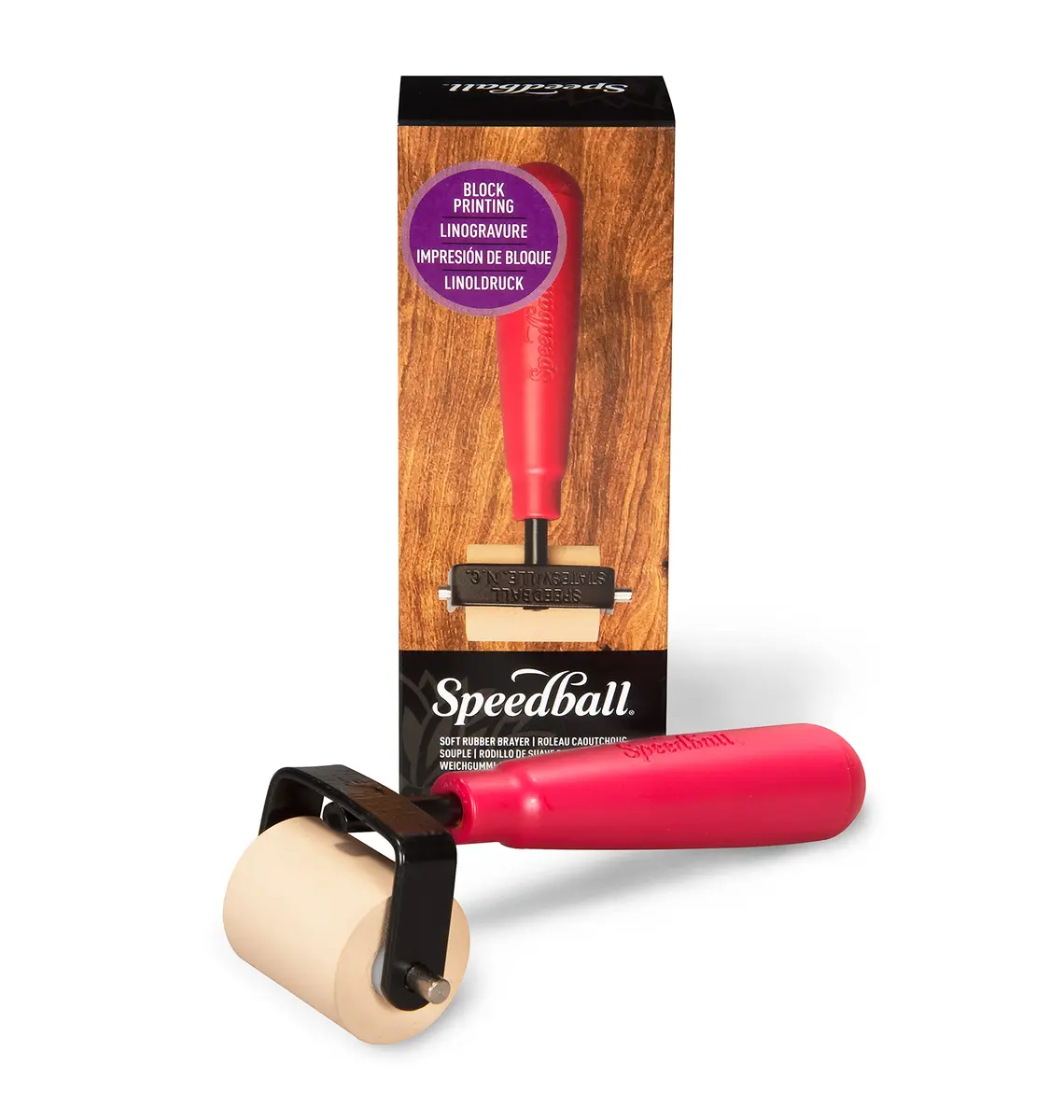 Speedball Soft Rubber Brayer 1.5-Inch | Printmaking, Gel & Block Printing Roller | 3.81 cm (1.5-Inch) - view 2