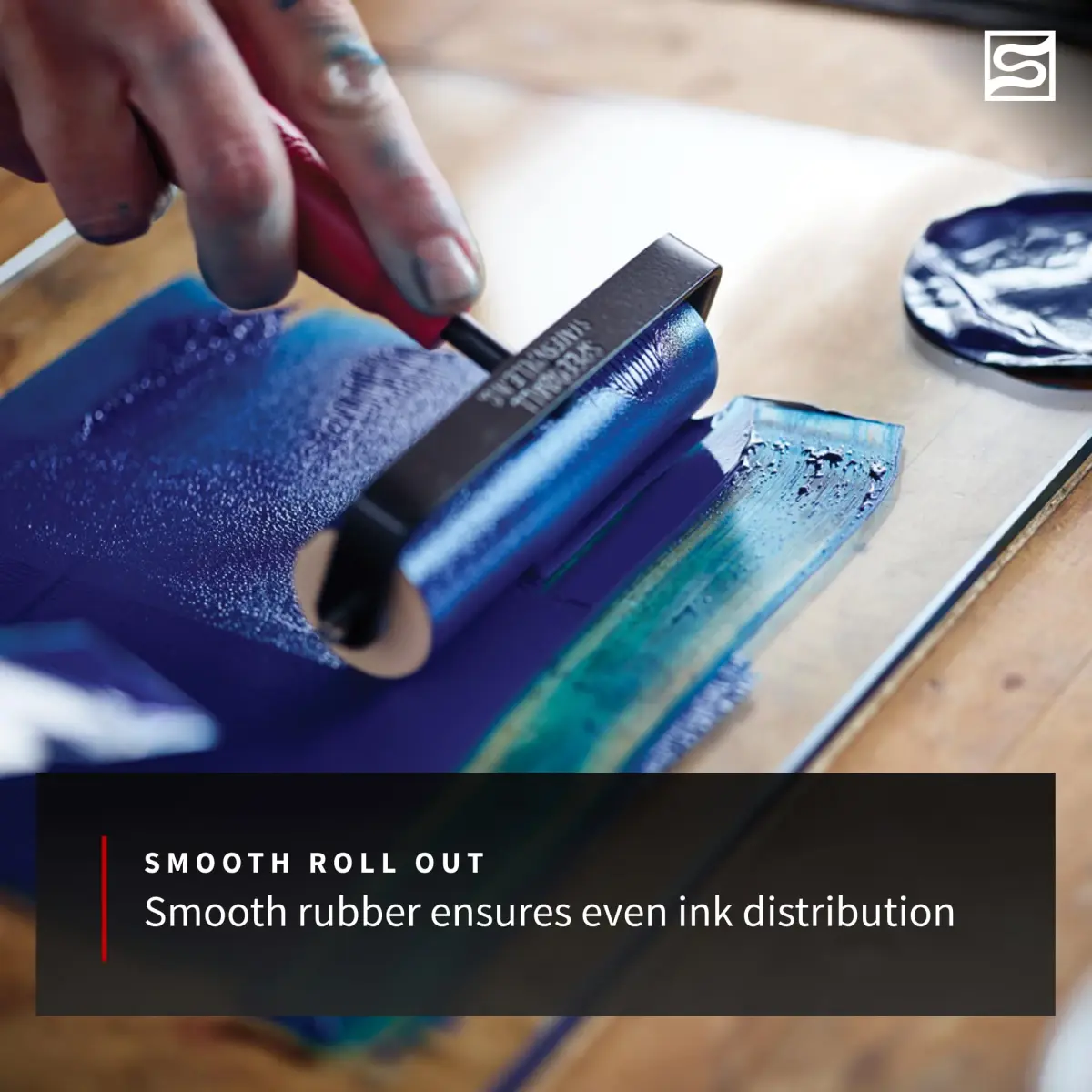 Speedball Soft Rubber Brayer 2-Inch (5.08 cm) | Even Ink Distribution for Relief & Block Printing - view 4