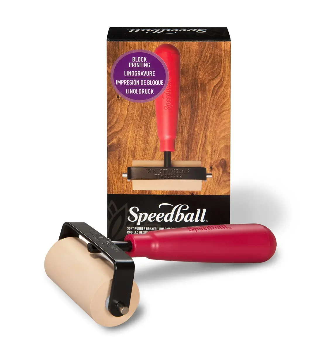 Speedball Soft Rubber Brayer 2.5-Inch | Printmaking Roller for Gel & Block Printing, Crafting - view 2