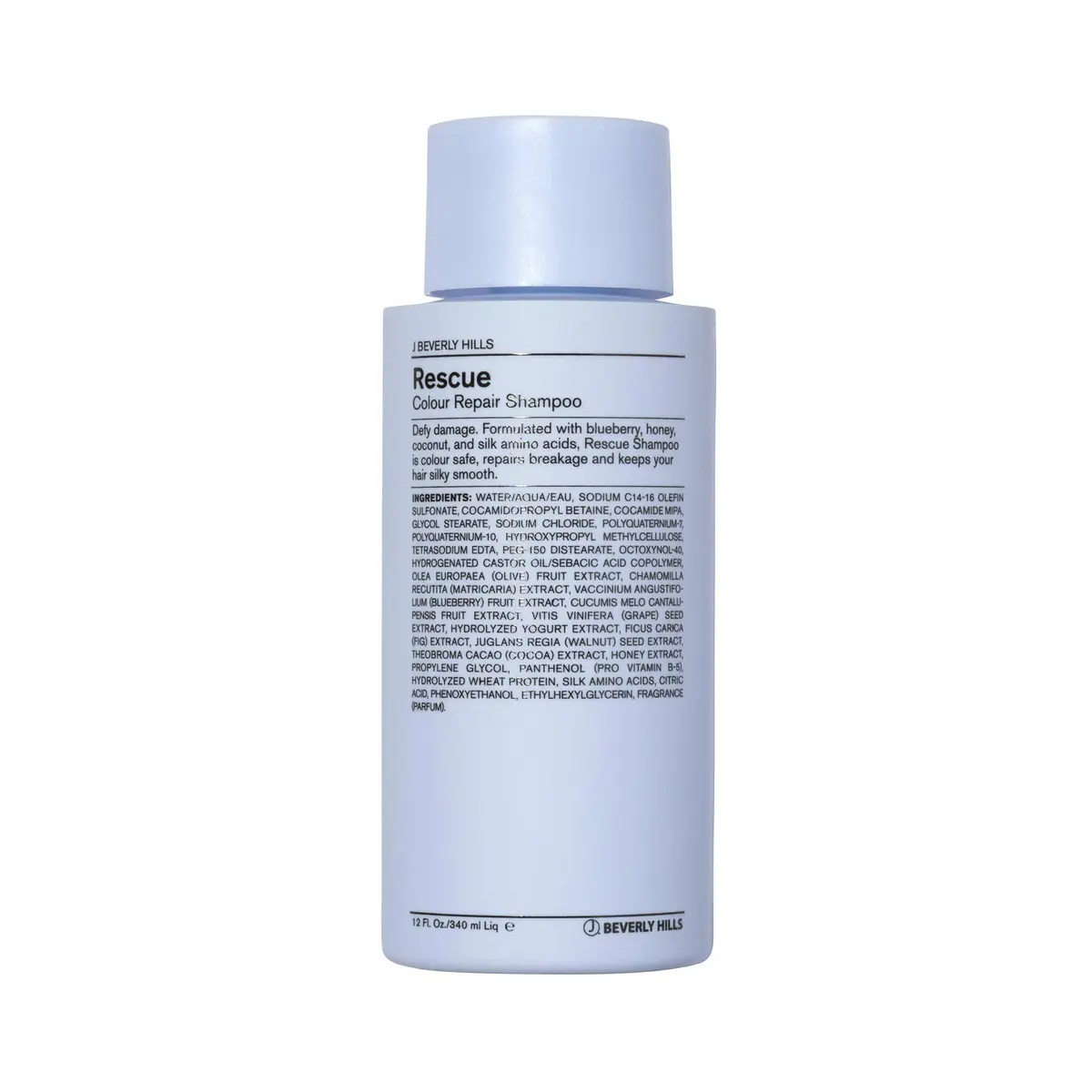 J Beverly Hills Rescue Color Repair Shampoo 12 Oz | Sulfate-Free, Color Safe, Repairs Damage - main product image