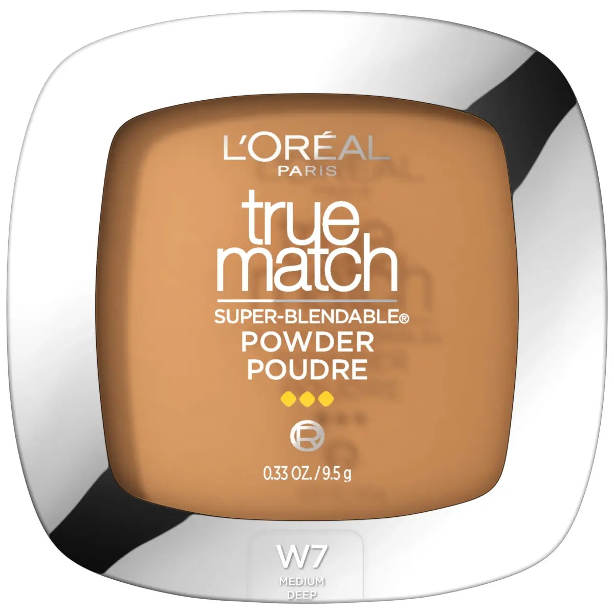 L'Oreal Paris True Match Super Blendable W7 Medium Deep Oil-Free Powder Foundation - main product image