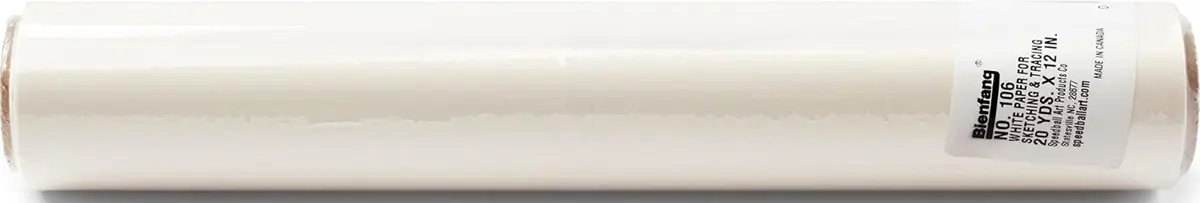 Bienfang Sketching & Tracing Paper Roll White 12 Inches x 20 Yards | Professional Art Paper for Drawing & Patterns - main product image