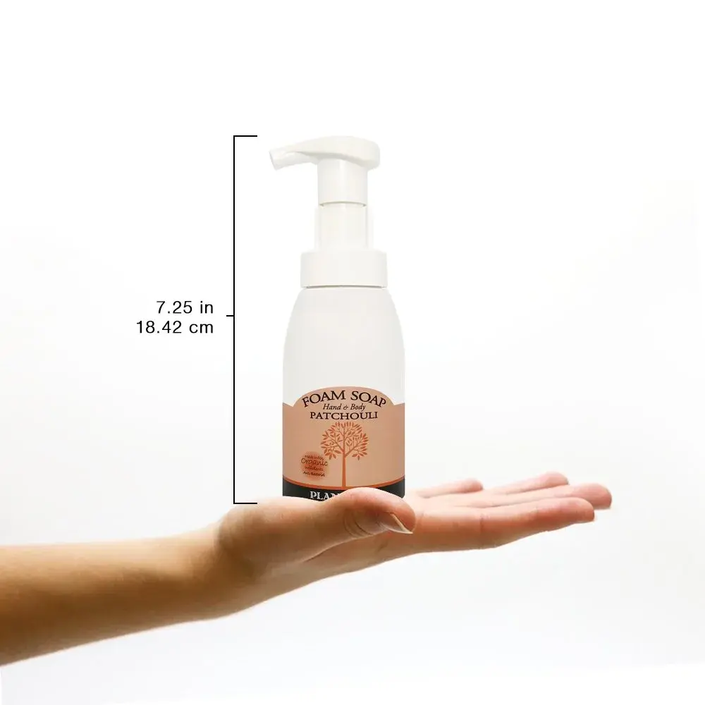 Plantlife Patchouli Foam Soap 250ml (8.5 Fl Oz) | Organic Hand & Body Wash with Aloe Vera - view 6