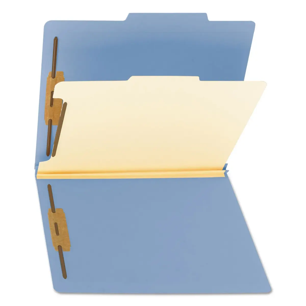Smead Classification File Folders 2" Expansion, 2/5-Cut Tab, Letter Size, 10 per Box (Blue) | Organize Documents with 6 Filing Surfaces - view 2