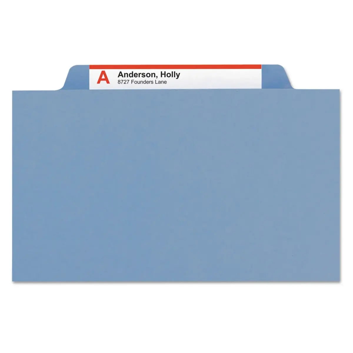 Smead Classification File Folders 2" Expansion, 2/5-Cut Tab, Letter Size, 10 per Box (Blue) | Organize Documents with 6 Filing Surfaces - view 3