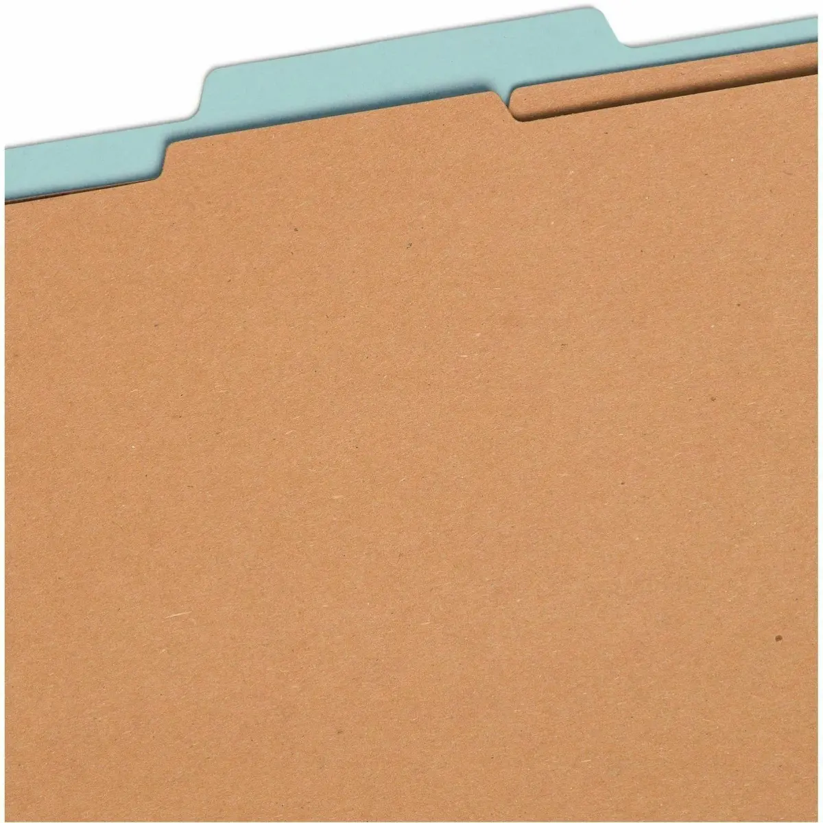 Smead Pressboard Classification File Folder with SafeSHIELD Fasteners, 2 Dividers, 2" Expansion, Letter Size, Blue, 10 per Box | 25.9cm x 30.7cm x 6.4cm - view 2