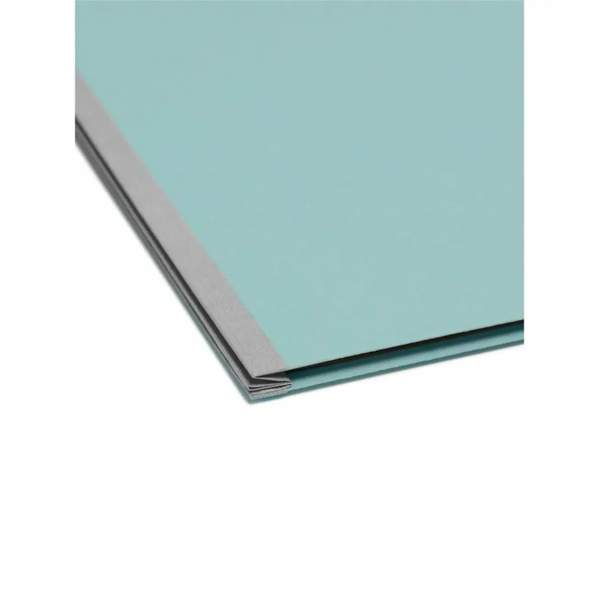 Smead Pressboard Classification File Folder with SafeSHIELD Fasteners, 2 Dividers, 2" Expansion, Letter Size, Blue, 10 per Box | 25.9cm x 30.7cm x 6.4cm - view 4