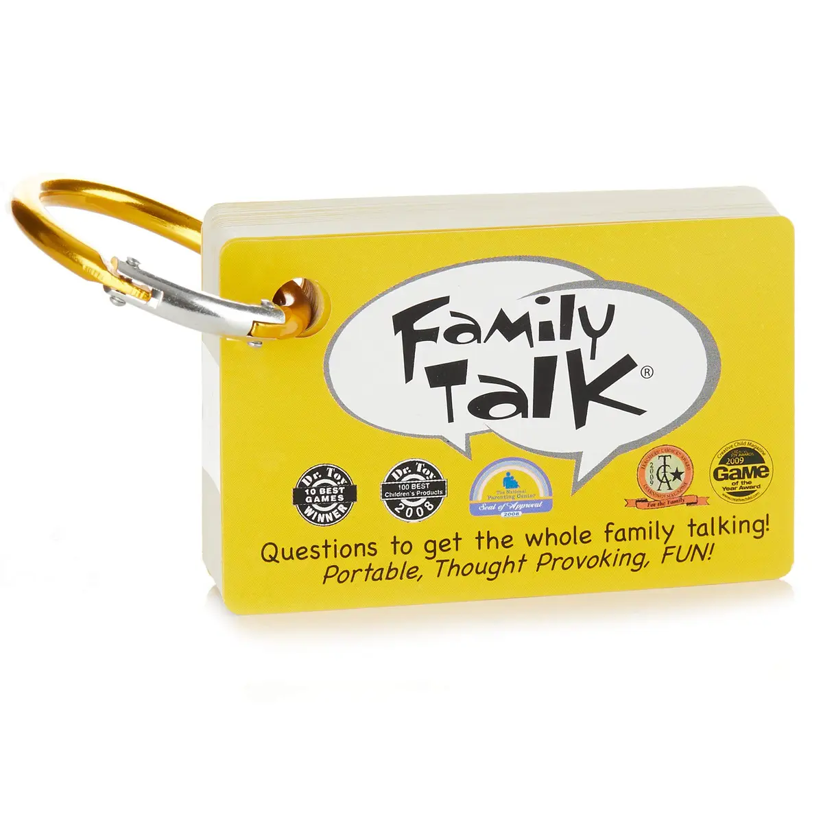 Continuum Games Family Talk, Portable Car Travel Conversation Game | 100 Questions for Hilarious Family Discussions - main product image