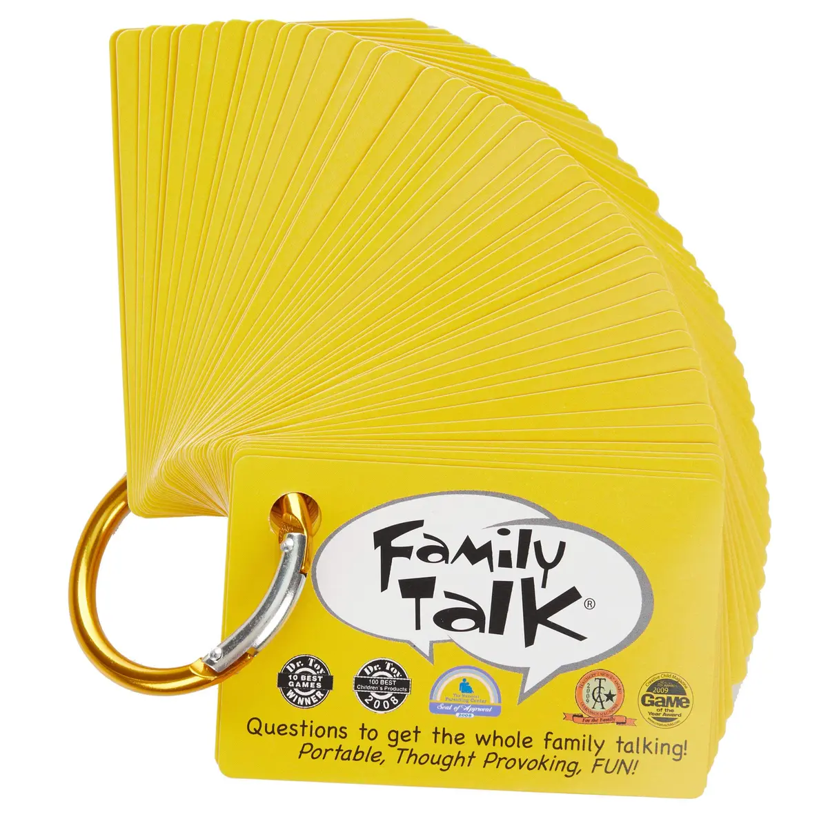 Continuum Games Family Talk, Portable Car Travel Conversation Game | 100 Questions for Hilarious Family Discussions - view 4