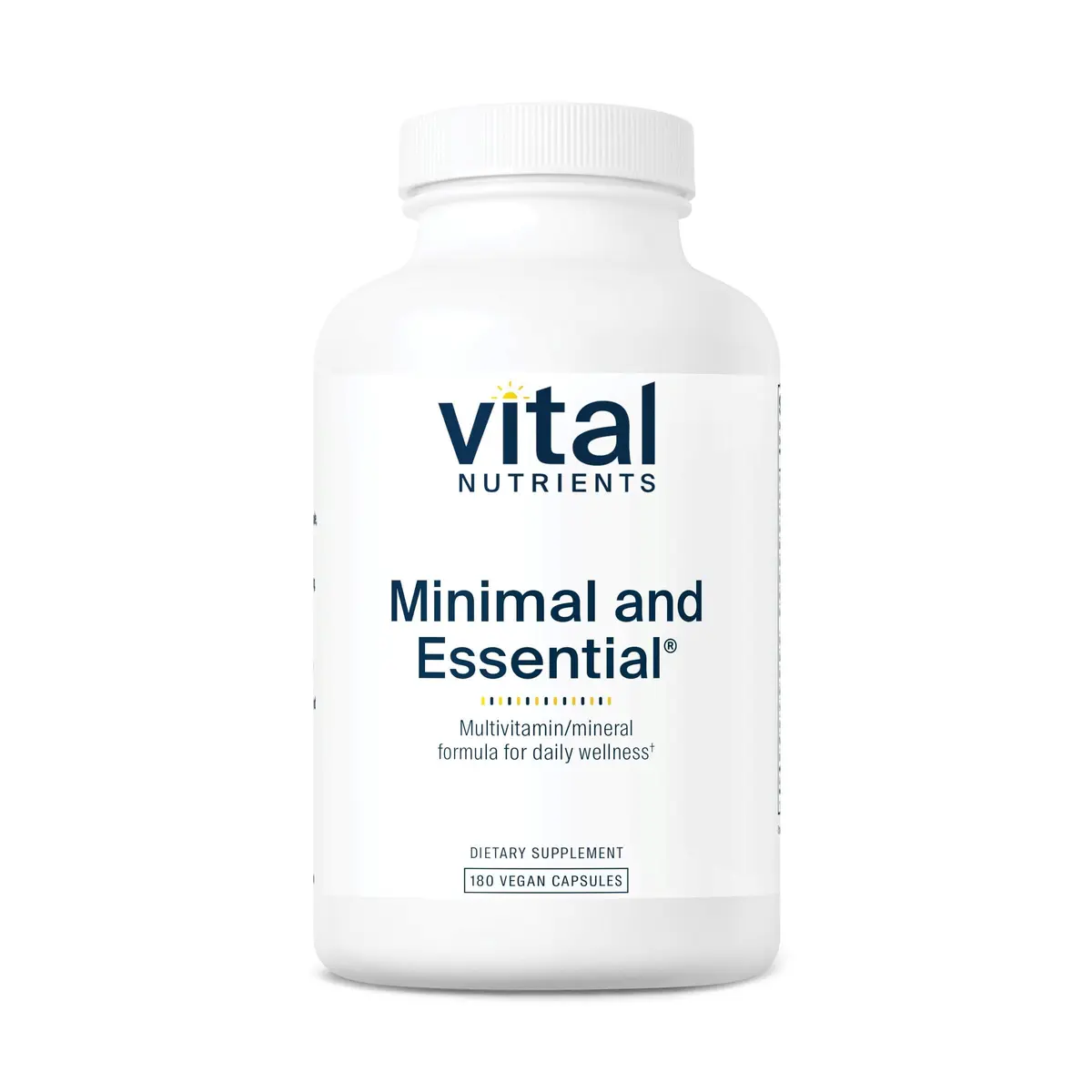 Vital Nutrients Minimal and Essential Multivitamin 180 Capsules | Full-Spectrum, Methylated B Vitamins, Antioxidants, Unflavored - main product image