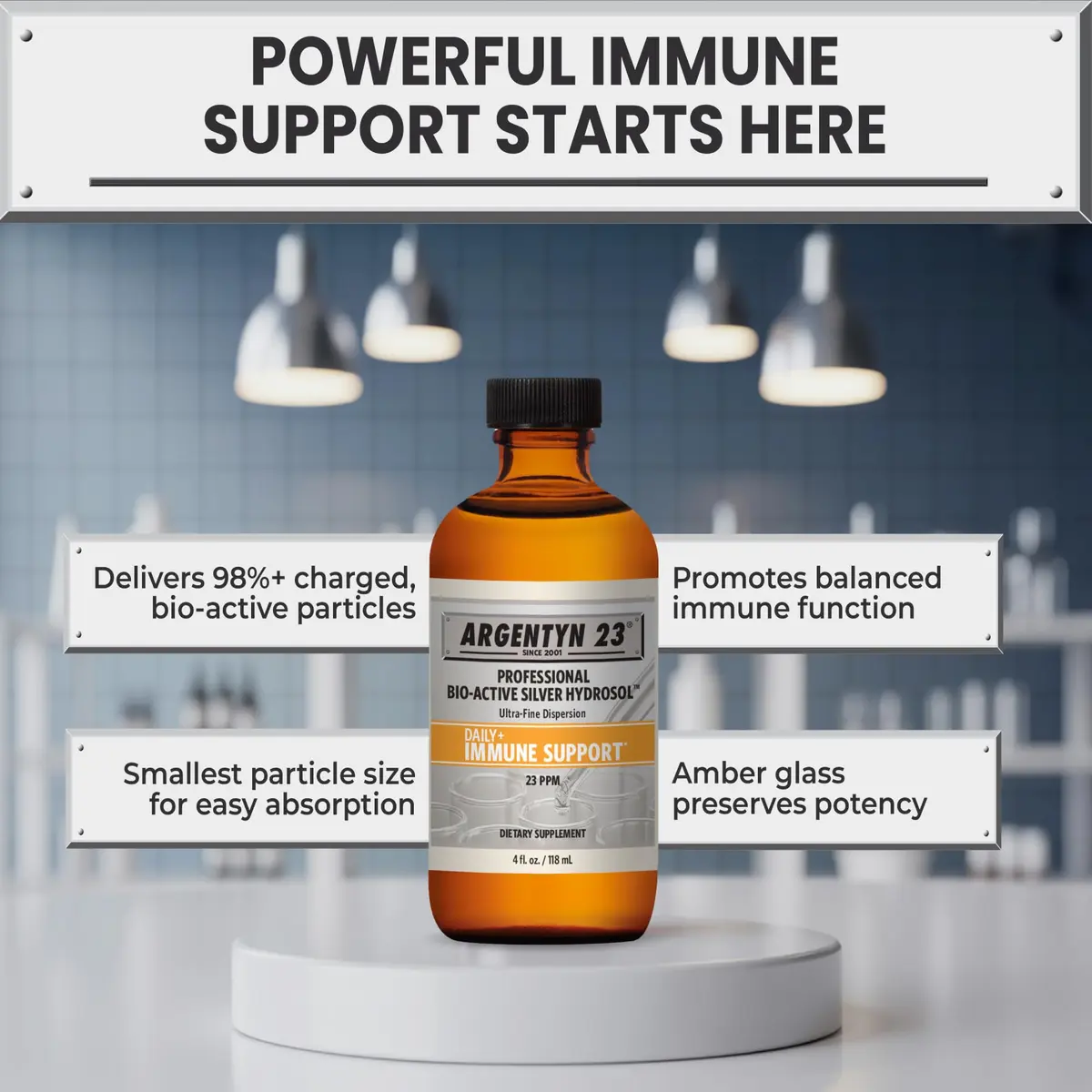 Argentyn 23 Silver 4 fl oz | Bioactive Colloidal Mineral Support for Immune Health - view 2