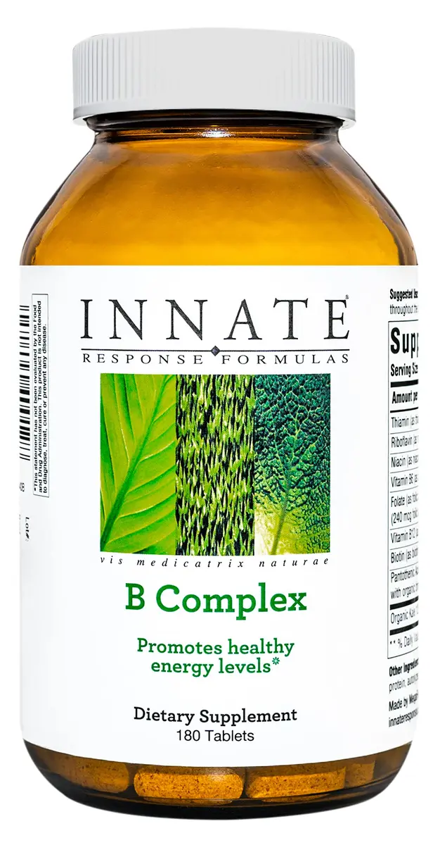 Innate Response Formulas Vitamin B Complex 180 Tablets | Supports Cellular Energy & Nervous System - main product image