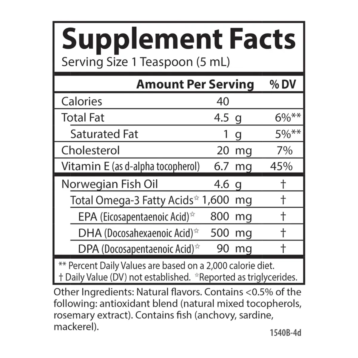 Carlson The Very Finest Fish Oil Liquid 200ml (6.7 Fl Oz) | 1600 mg Omega-3s per Teaspoon - view 9