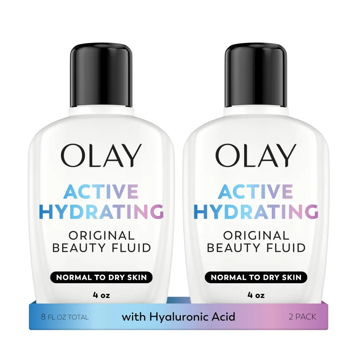 Olay Active Hydrating Beauty Fluid Lotion Original Facial Moisturizer 240ml (8 Fl Oz) | Dermatologically Tested - main product image