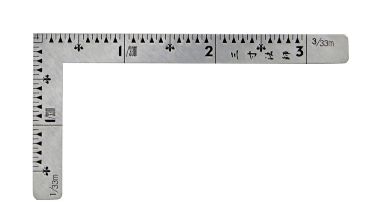 Shinwa Sokutei 3D Stainless Steel Ruler 7.5 cm (3 Inches) | Precision Measuring & Cutting Tool - view 3