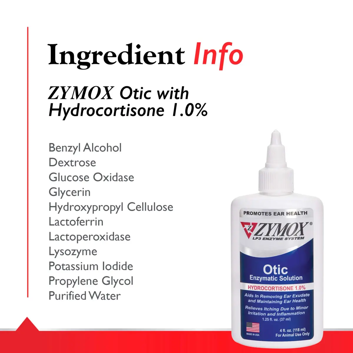Zymox Otic Enzymatic Solution for Dogs and Cats 118ml (4 Fl Oz) | Soothes Ear Infections & Itch Relief - view 4