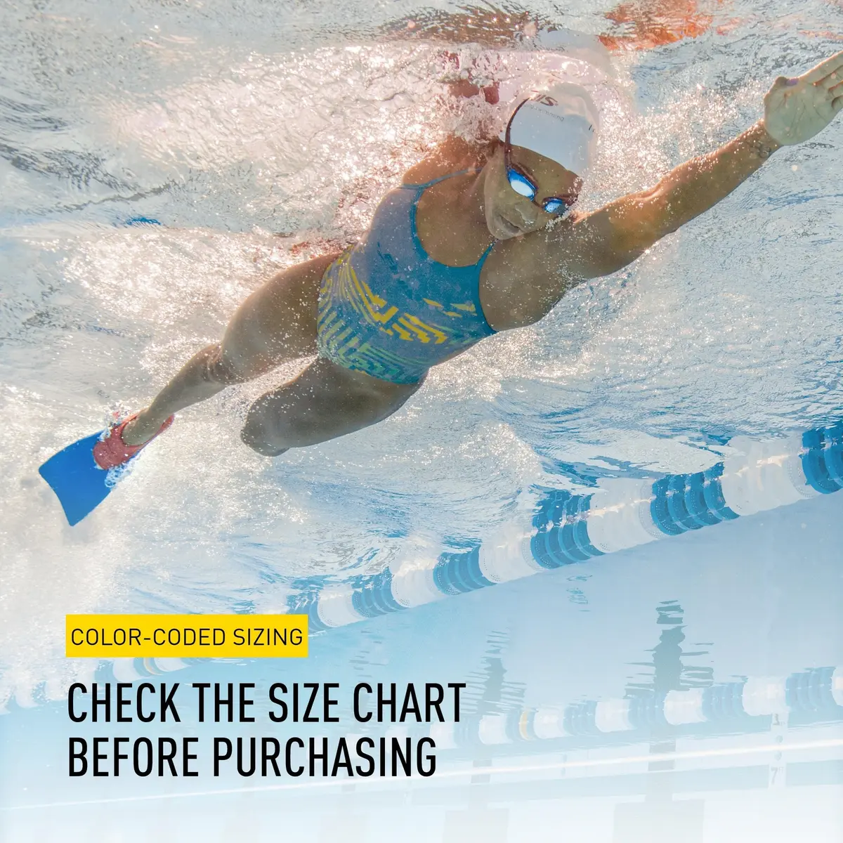 FINIS Long Floating Swim Fins - Adult Training Fins - Improves Kick Technique & Body Position - Red/Black - S (0.59 kg / 1.3 lb) - view 6