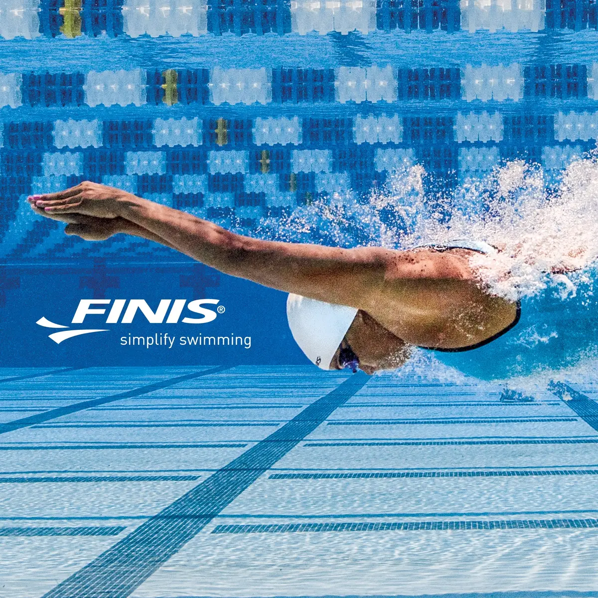 FINIS Long Floating Swim Fins - Adult Training Fins - Improves Kick Technique & Body Position - Red/Black - S (0.59 kg / 1.3 lb) - view 2