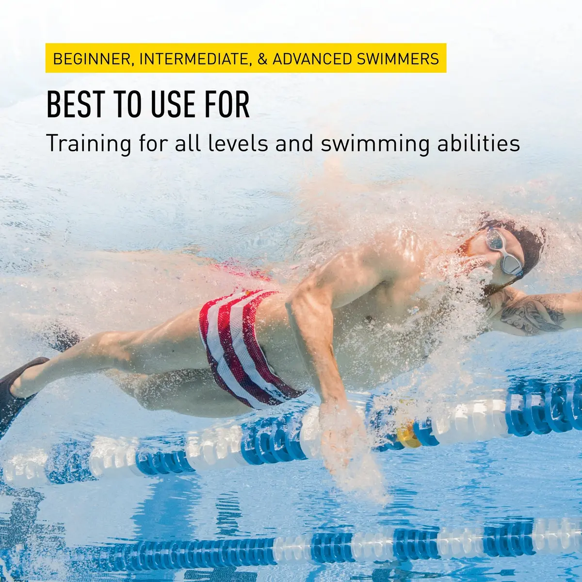 FINIS Long Floating Swim Fins M (2.27 kg / 5 lb) | Improves Kick Technique & Body Position - view 5