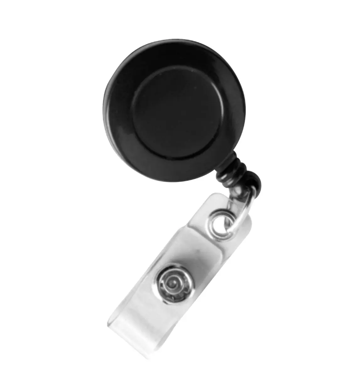 SICURIX Black Retractable Badge Reels with Belt Clip, 25 Pack | Metal Construction, 30-inch Extension - view 2