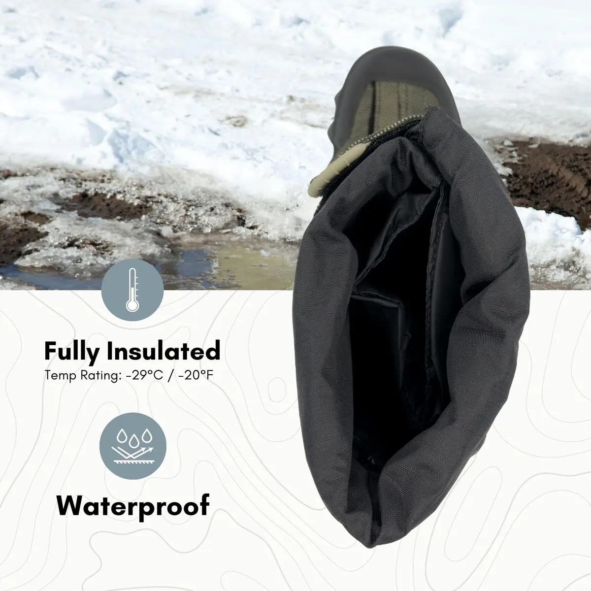 NEOS 15" Navigator 5 Expandable Waterproof Winter Overshoes (N5P3) | Windproof & Insulated, -29°C, Waterproof Polyester, Lightweight - view 2