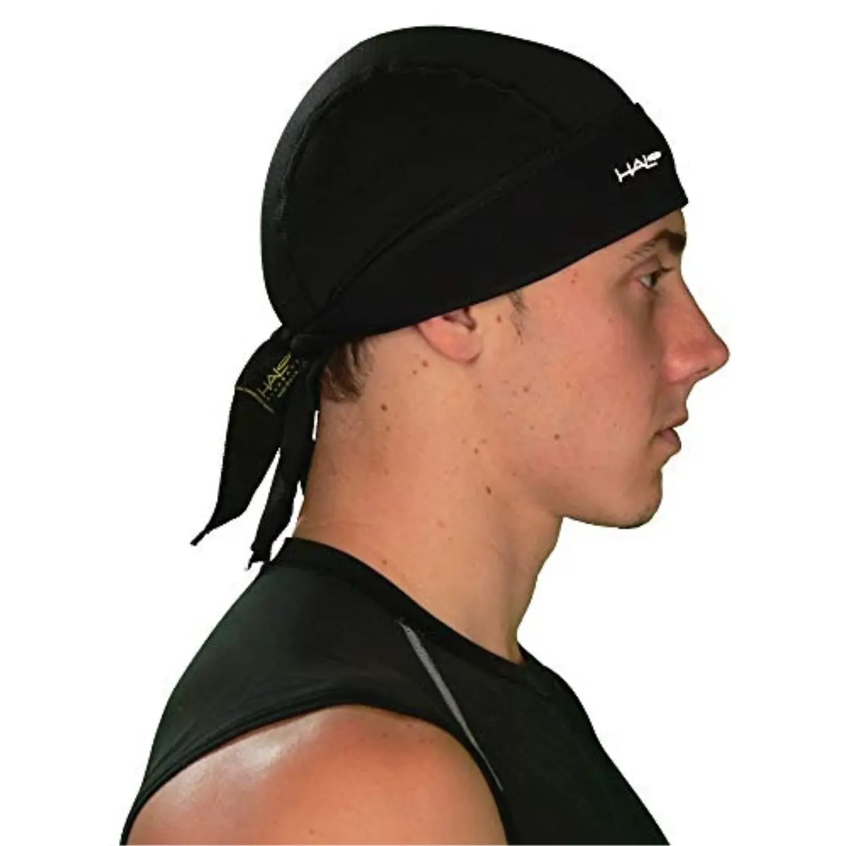 Halo Headband womens With Halo Headband tie bandana BLACK 1 SIZE US | Sweat Seal UV Protection - view 5