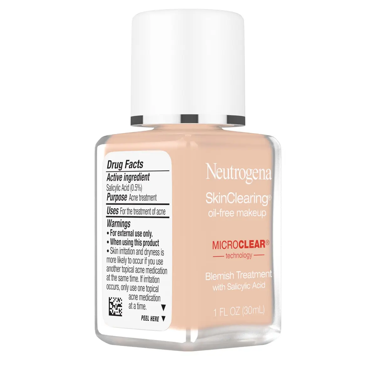 Neutrogena SkinClearing Liquid Foundation Buff 30 29.57ml (1 fl oz) | Acne-Fighting Oil-Free Makeup - view 7
