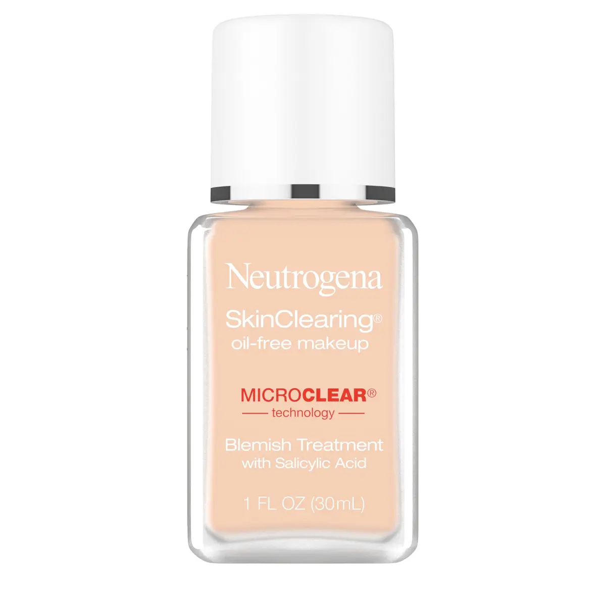 Neutrogena SkinClearing Oil-Free Liquid Foundation 29.57ml (1 fl. oz) | Fights Breakouts & Controls Shine - main product image