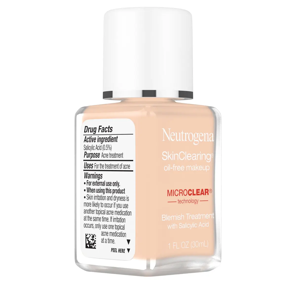 Neutrogena SkinClearing Oil-Free Liquid Foundation 29.57ml (1 fl. oz) | Fights Breakouts & Controls Shine - view 7