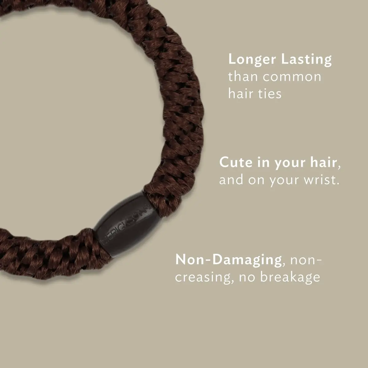 L. Erickson Grab & Go Ponytail Holders, Fresh Zesty Pop, 8 Pack | No Damage for Thick Hair, Strong, Stretchy & Snag-Free - view 2