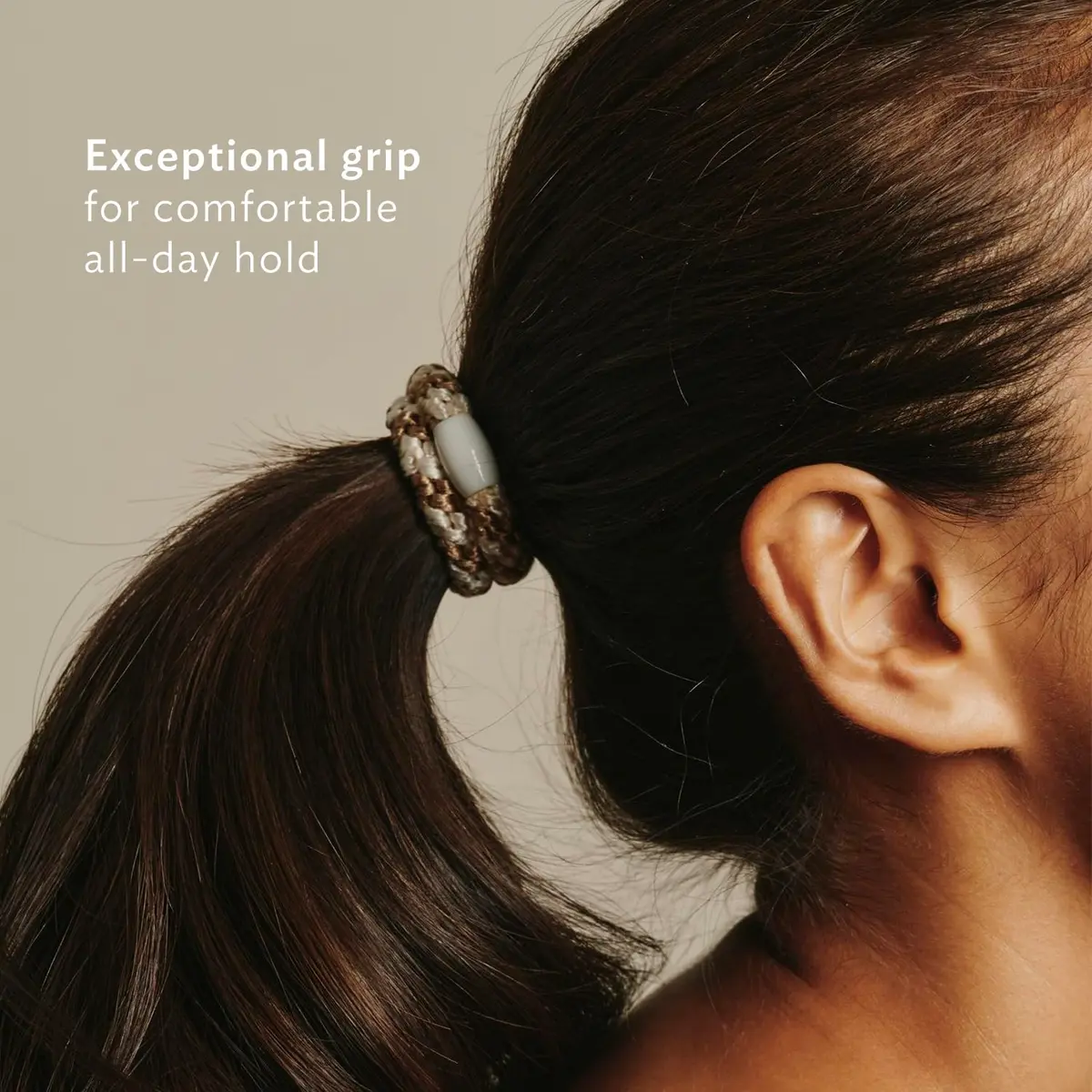 L. Erickson Grab & Go Ponytail Holders, Fresh Zesty Pop, 8 Pack | No Damage for Thick Hair, Strong, Stretchy & Snag-Free - view 3