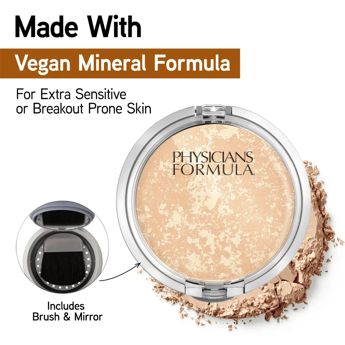 Physicians Formula Mineral Wear Talc-Free Face Powder Translucent | Satin Finish, Light Coverage for Sensitive Skin - view 5