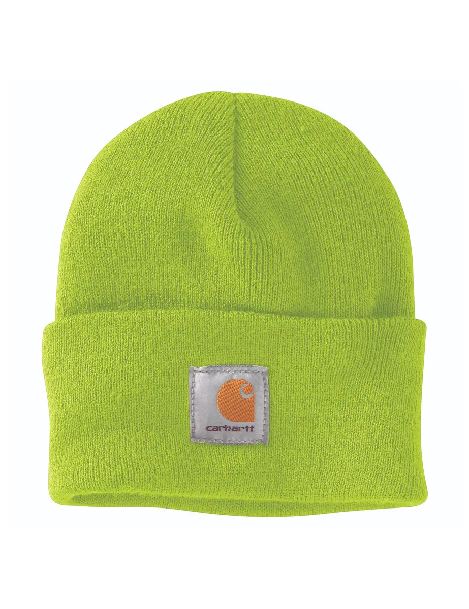 Carhartt Men's Knit Cuffed Beanie, Brite Lime | Dependable Warmth & Classic Style (70-120 chars) - main product image