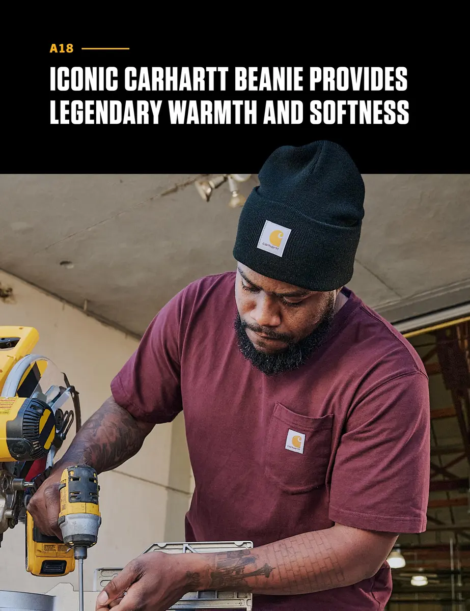 Carhartt Men's Knit Cuffed Beanie, Brite Lime | Dependable Warmth & Classic Style (70-120 chars) - view 3