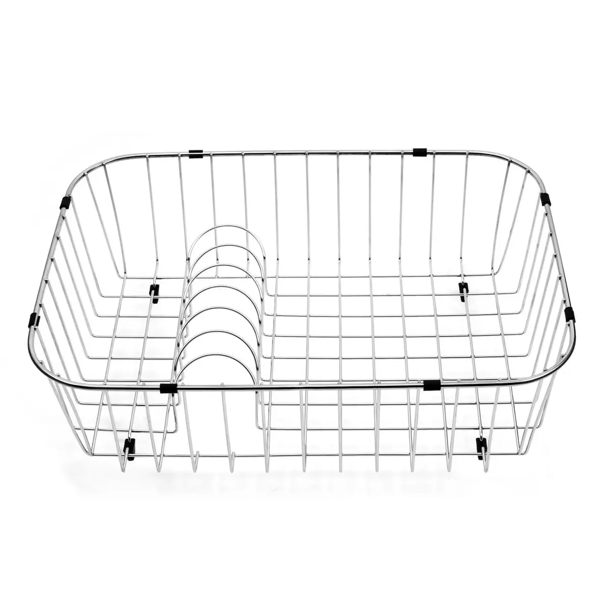 Houzer Stainless Steel Rinsing Basket, 6" Deep Mesh Strainer | Durable In-Sink Food & Produce Rinse - main product image