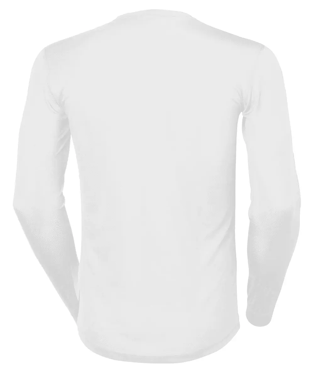 Helly Hansen HH Lifa Stripe Crew White | Moisture-Wicking Base Layer for Men - view 3