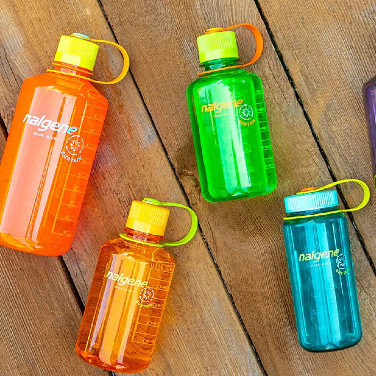 Nalgene Tritan Narrow Mouth BPA-Free Water Bottle, Slate Blue, 32 oz | Leak-proof, Impact-Resistant, Easy to Clean - view 2