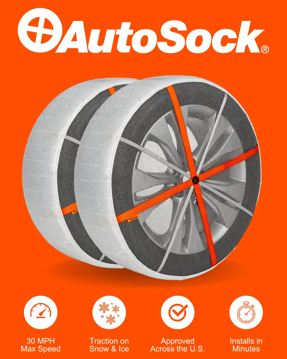 AutoSock HP645 Snow Socks for Passenger Vehicles | Winter Tire Traction Device, Pack of 2 - view 4